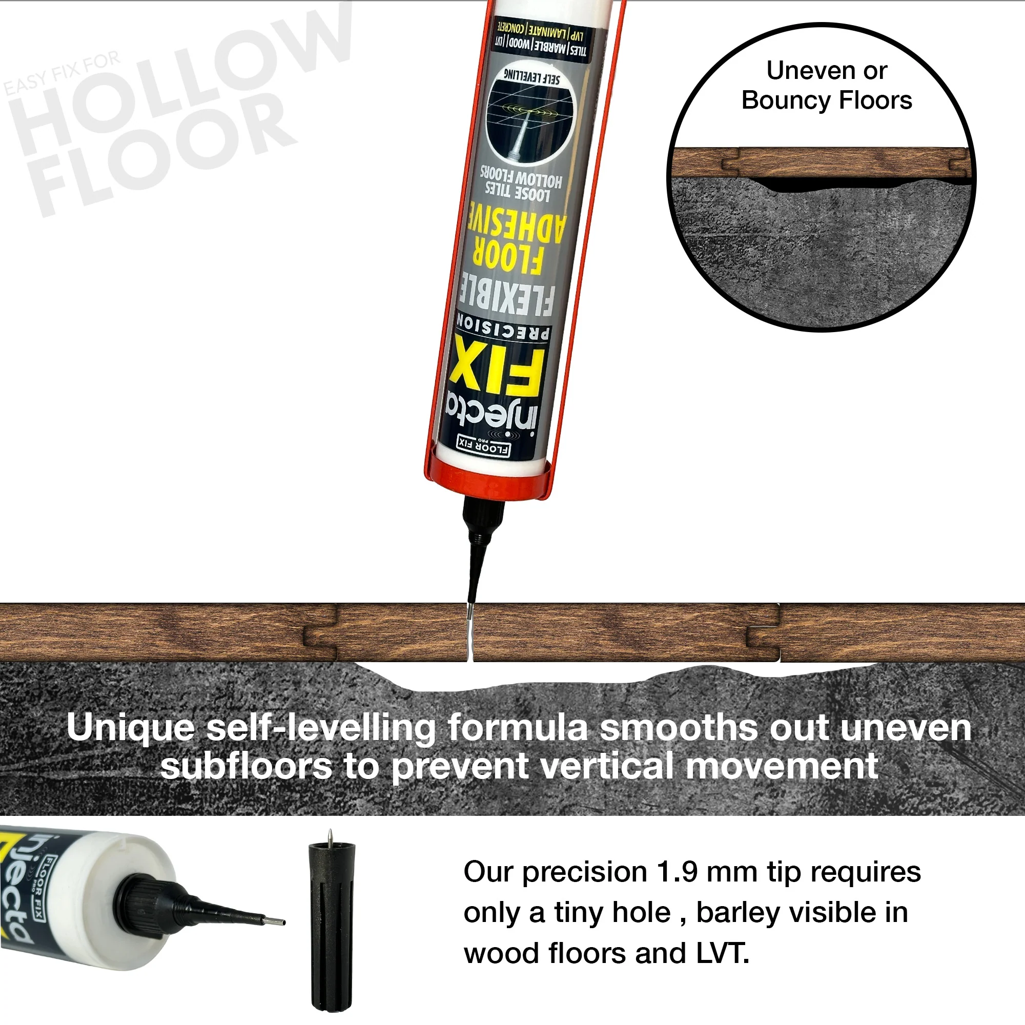 Injectafix Pro 300ml  - Bonding Adhesive For Loose Tiles & Hollow Floors - Image 5