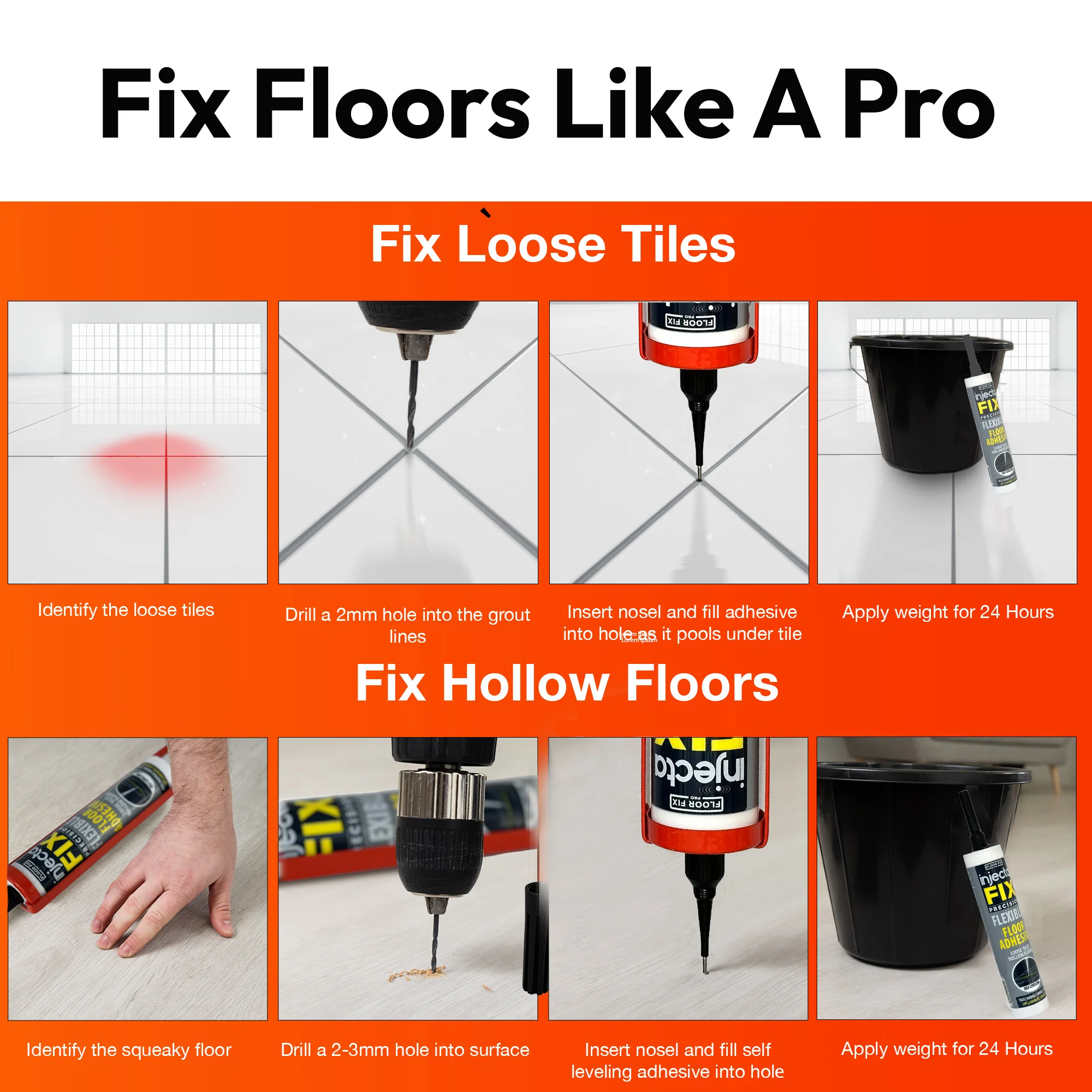 Injectafix Pro 300ml  - Bonding Adhesive For Loose Tiles & Hollow Floors - Image 7